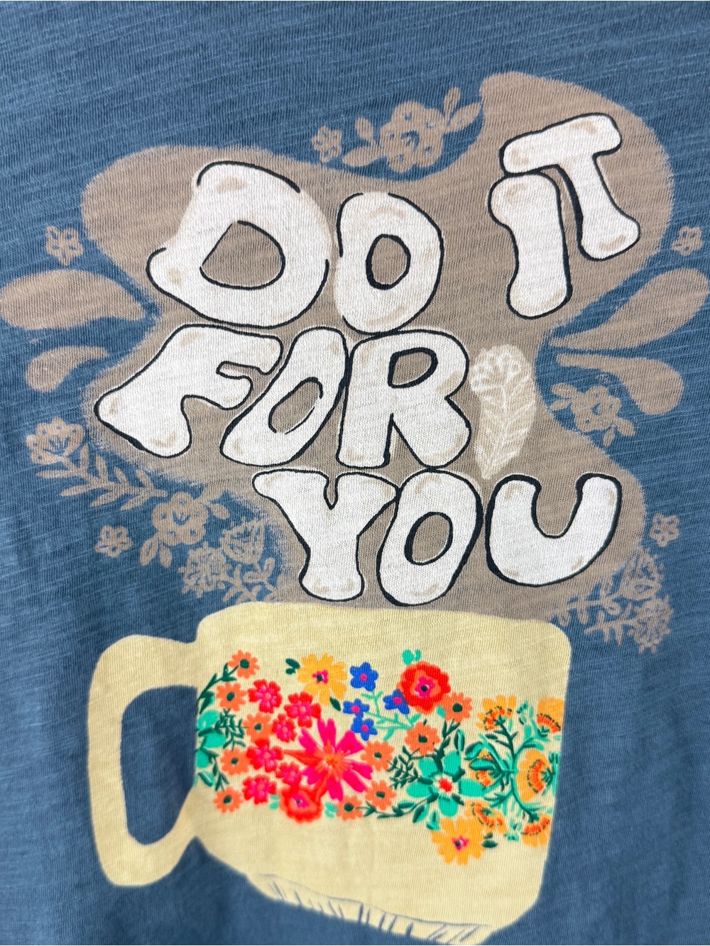 Natural Life “Do It For You” Graphic Long Sleeve Tee Medium Boho Cotton NWT - Picture 7 of 7